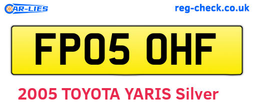 FP05OHF are the vehicle registration plates.