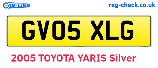 GV05XLG are the vehicle registration plates.