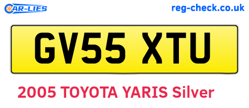 GV55XTU are the vehicle registration plates.