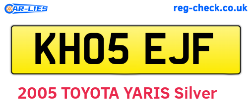 KH05EJF are the vehicle registration plates.