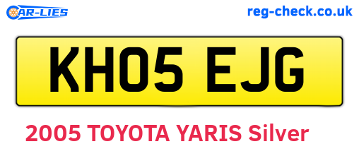 KH05EJG are the vehicle registration plates.