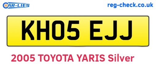 KH05EJJ are the vehicle registration plates.