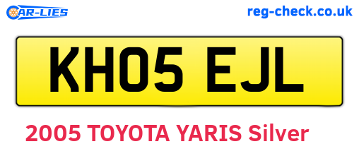KH05EJL are the vehicle registration plates.