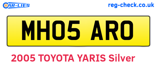 MH05ARO are the vehicle registration plates.