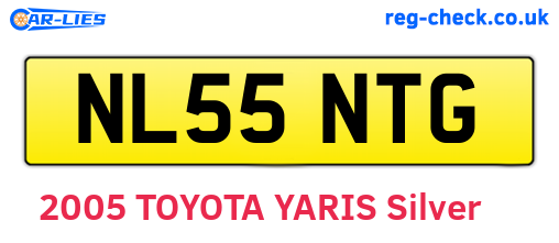 NL55NTG are the vehicle registration plates.