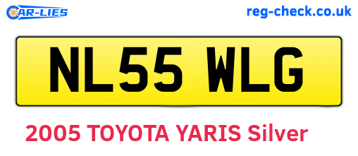 NL55WLG are the vehicle registration plates.