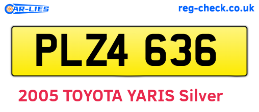PLZ4636 are the vehicle registration plates.