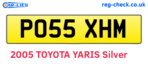 PO55XHM are the vehicle registration plates.