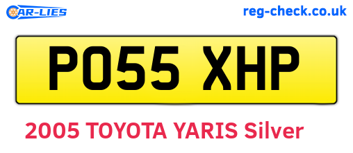 PO55XHP are the vehicle registration plates.