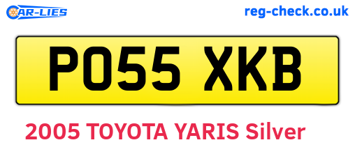 PO55XKB are the vehicle registration plates.