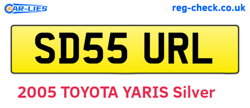 SD55URL are the vehicle registration plates.
