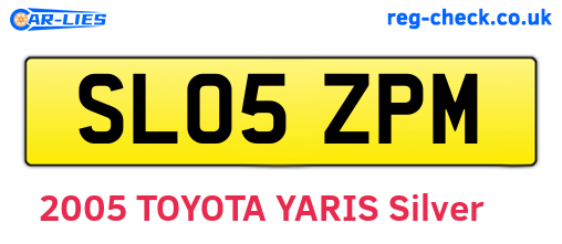 SL05ZPM are the vehicle registration plates.