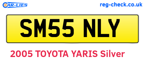 SM55NLY are the vehicle registration plates.