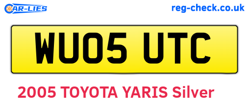WU05UTC are the vehicle registration plates.