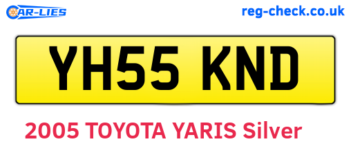 YH55KND are the vehicle registration plates.