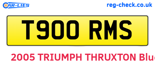 T900RMS are the vehicle registration plates.