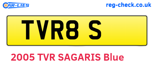 TVR8S are the vehicle registration plates.