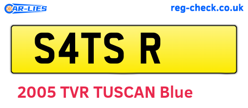 S4TSR are the vehicle registration plates.