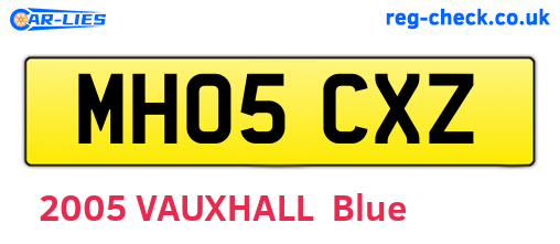 MH05CXZ are the vehicle registration plates.