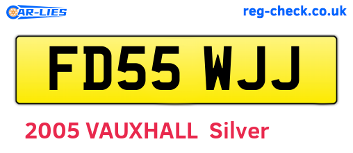 FD55WJJ are the vehicle registration plates.