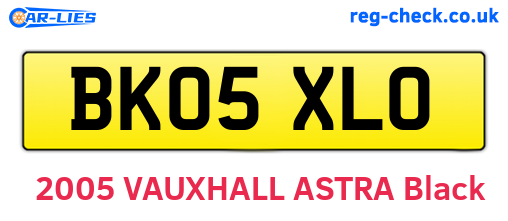 BK05XLO are the vehicle registration plates.