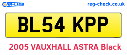 BL54KPP are the vehicle registration plates.