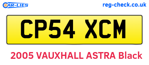 CP54XCM are the vehicle registration plates.