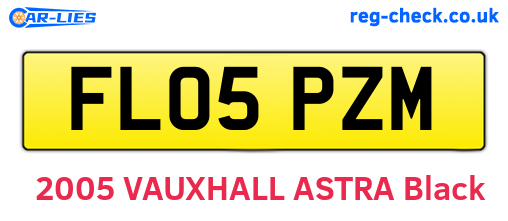 FL05PZM are the vehicle registration plates.