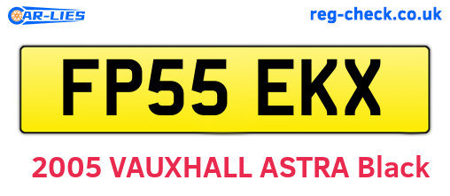FP55EKX are the vehicle registration plates.