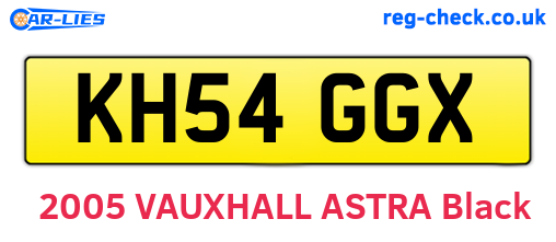 KH54GGX are the vehicle registration plates.