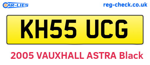KH55UCG are the vehicle registration plates.