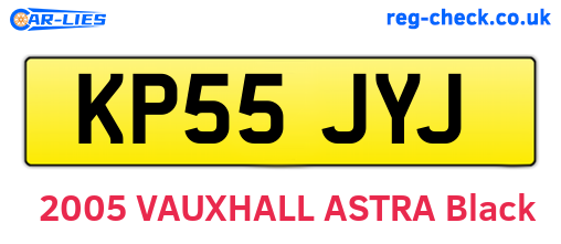 KP55JYJ are the vehicle registration plates.