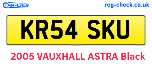 KR54SKU are the vehicle registration plates.