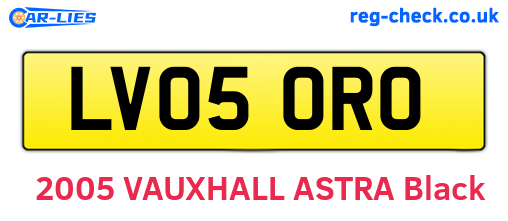 LV05ORO are the vehicle registration plates.