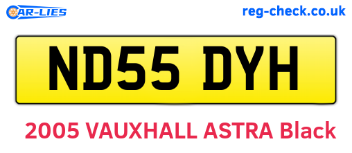 ND55DYH are the vehicle registration plates.