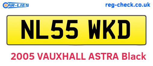 NL55WKD are the vehicle registration plates.