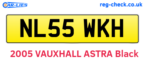 NL55WKH are the vehicle registration plates.