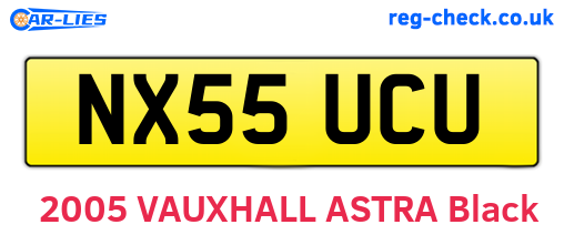 NX55UCU are the vehicle registration plates.
