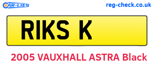 R1KSK are the vehicle registration plates.
