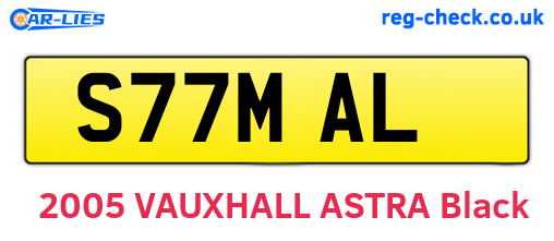 S77MAL are the vehicle registration plates.
