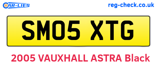 SM05XTG are the vehicle registration plates.