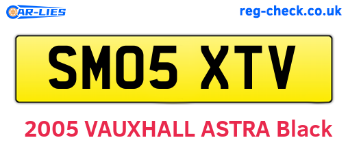 SM05XTV are the vehicle registration plates.