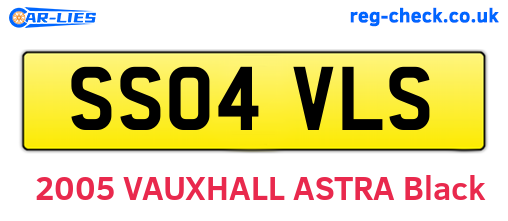 SS04VLS are the vehicle registration plates.