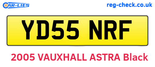YD55NRF are the vehicle registration plates.