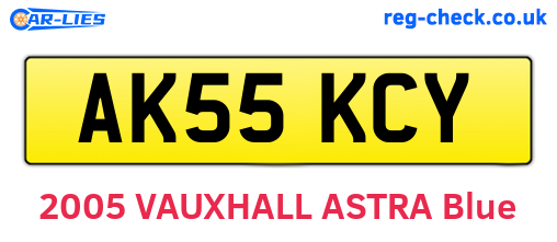 AK55KCY are the vehicle registration plates.