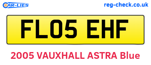 FL05EHF are the vehicle registration plates.
