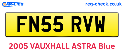 FN55RVW are the vehicle registration plates.