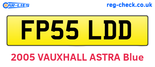 FP55LDD are the vehicle registration plates.