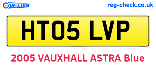 HT05LVP are the vehicle registration plates.