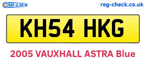 KH54HKG are the vehicle registration plates.